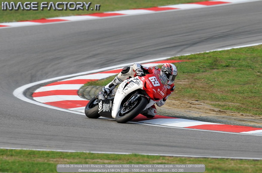 2009-09-26 Imola 0161 Rivazza - Superstock 1000 - Free Practice - Ondrej Jezek - Honda CBR1000RR